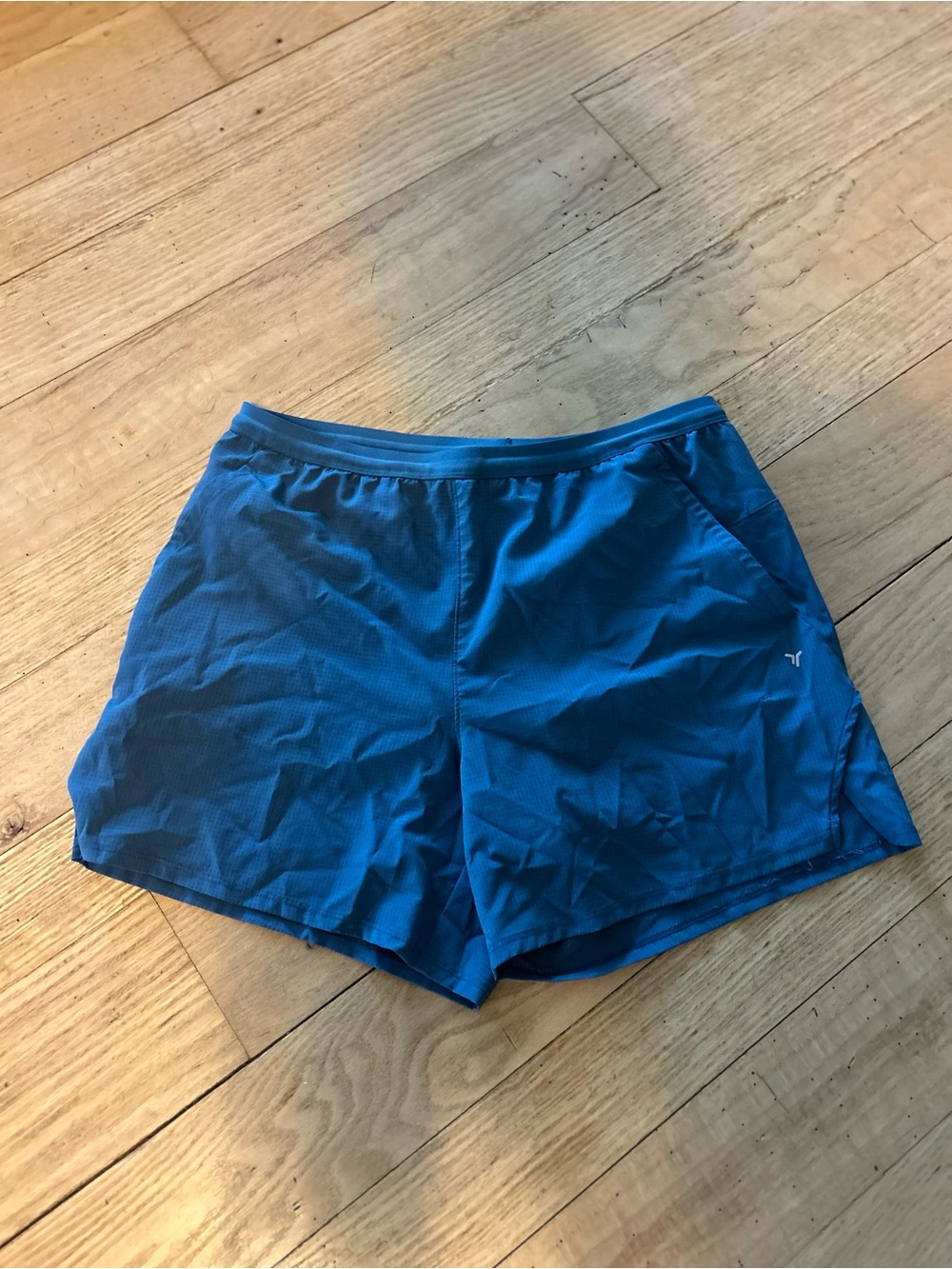 Old Navy Active Shorts with Built-in Liner, 5” inseam, Steel Blue